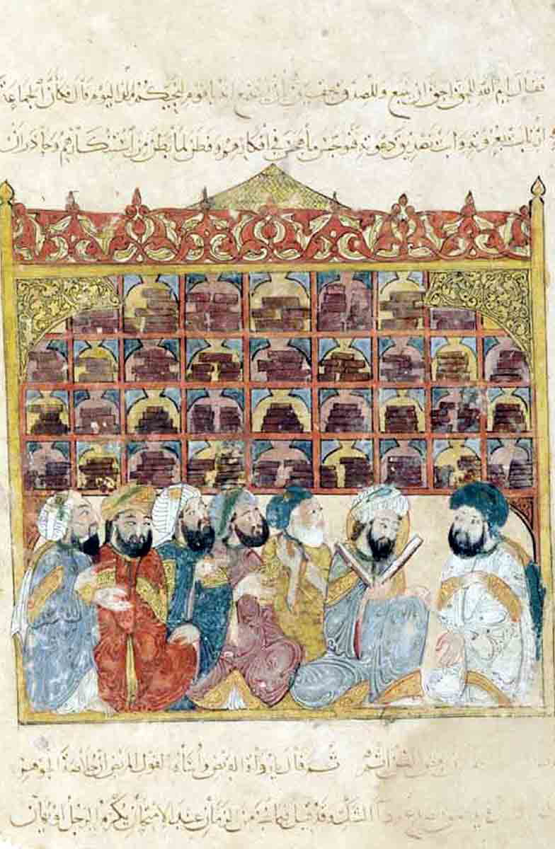 library scene al wasiti islamic golden age
