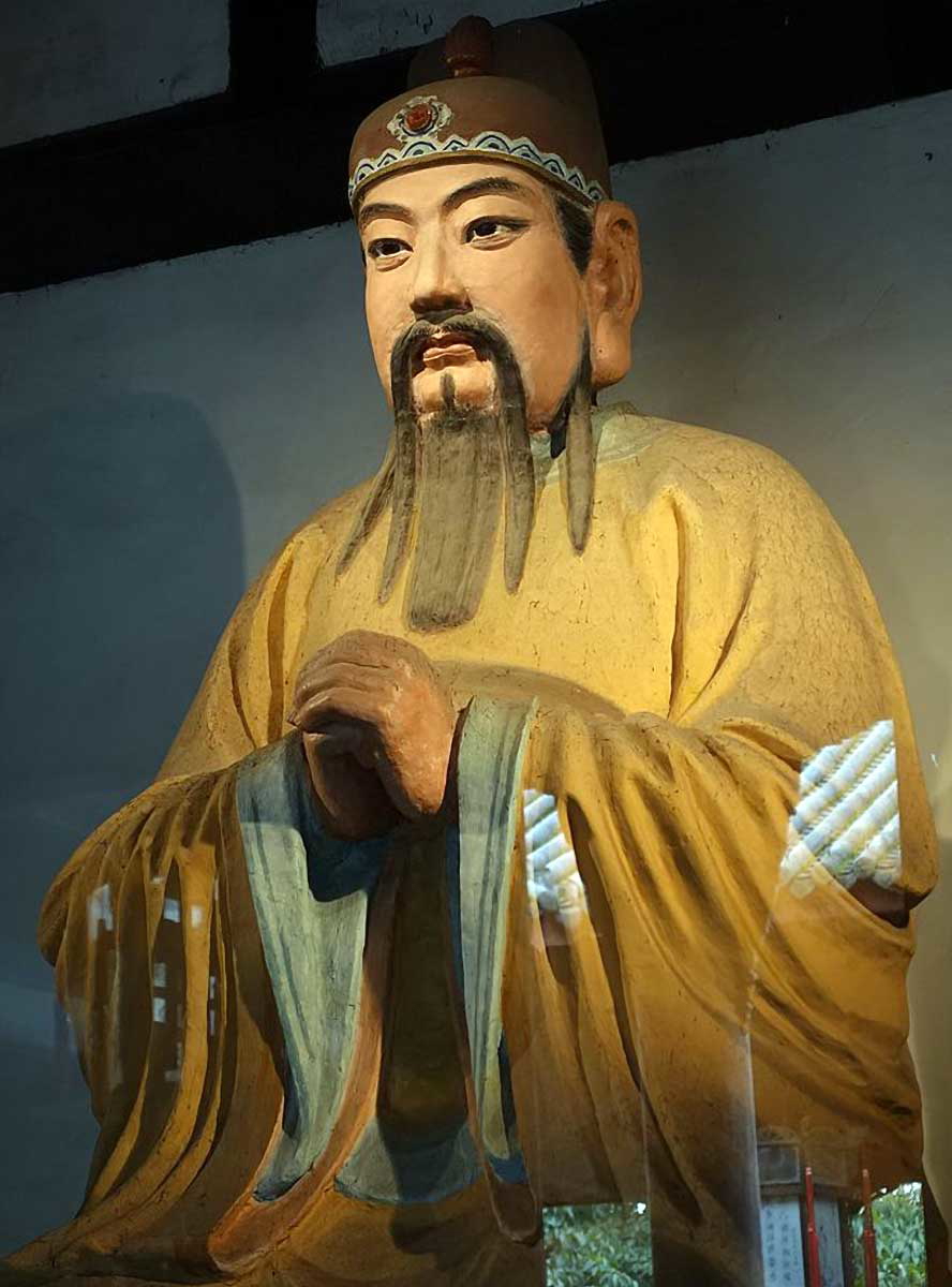 liu bei statue chengdu