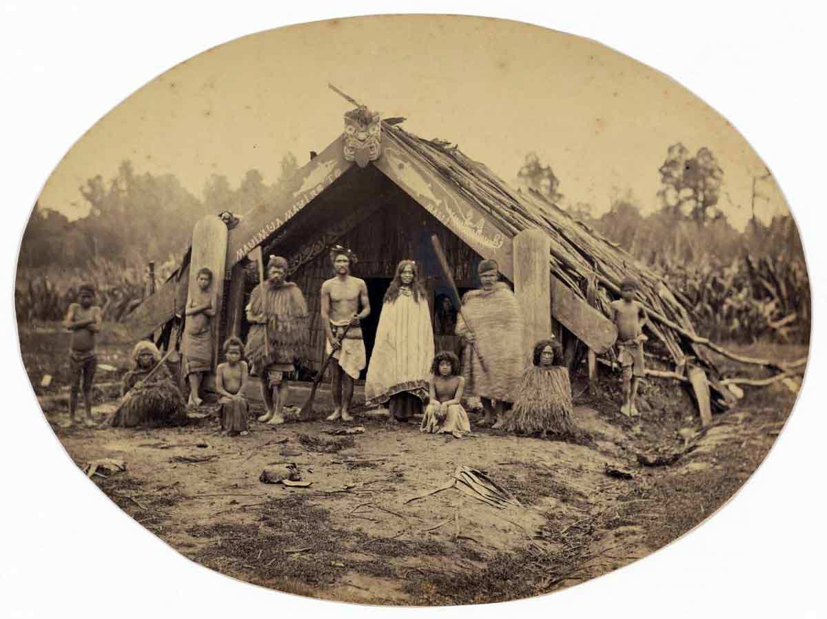 maori group beside pa
