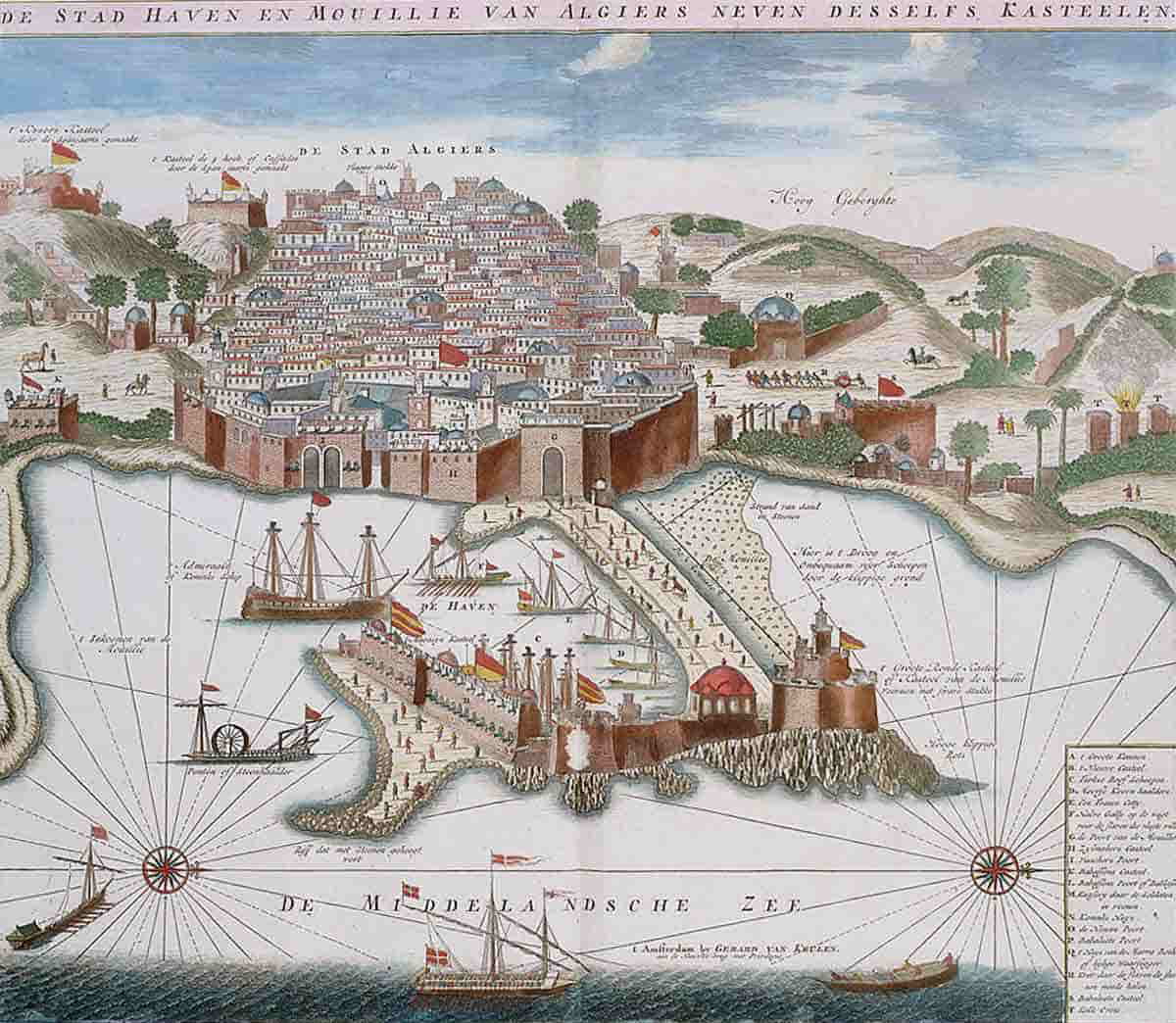 map algiers barbary state