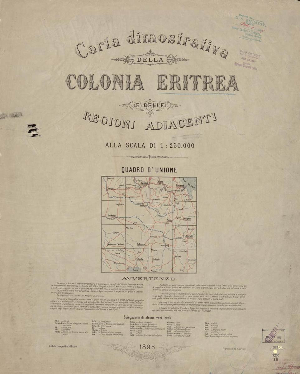 map eritrea colony 1896