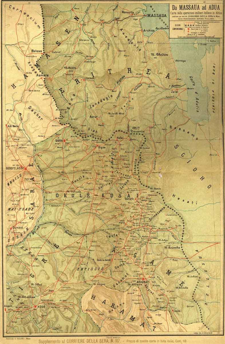 map of eritrea and ethiopia
