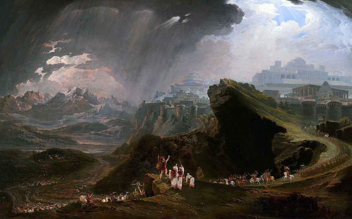 martin joshua commanding the sun to stand still painting
