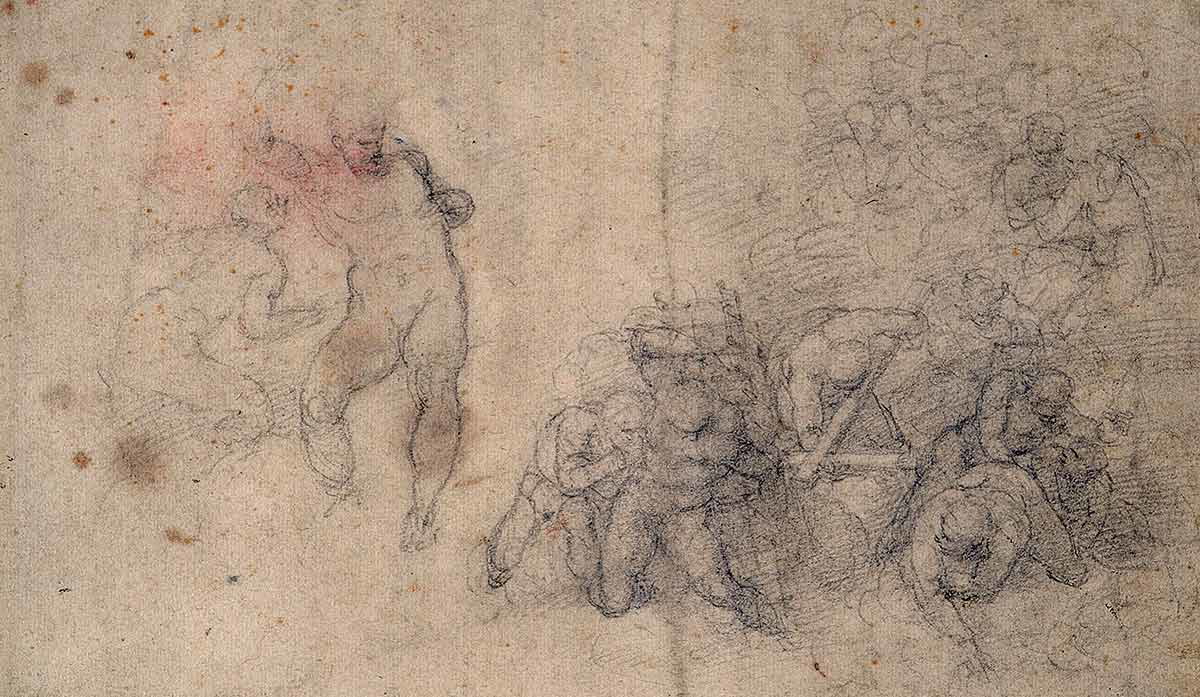 michelangelo study christ last judgement