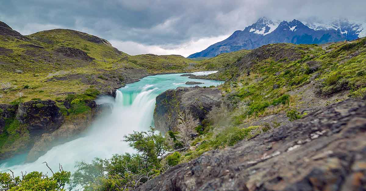 mirador salto grande torres del paine chile south america