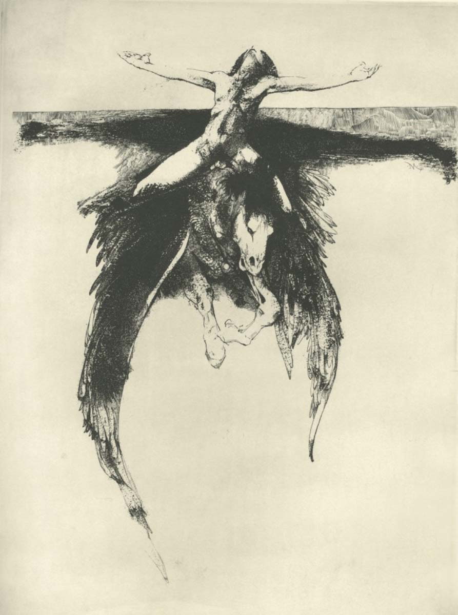 moser pegasus bellerophon etching