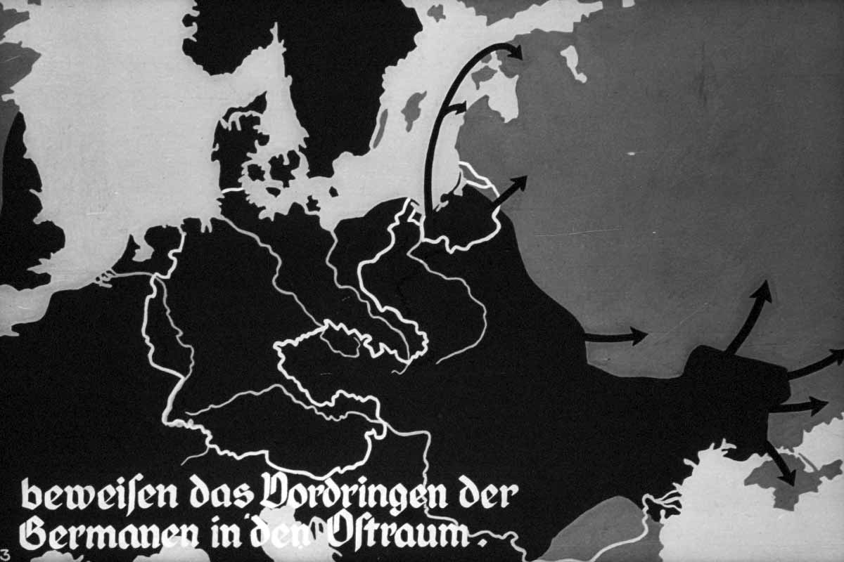 nazi lebensraum propaganda poster