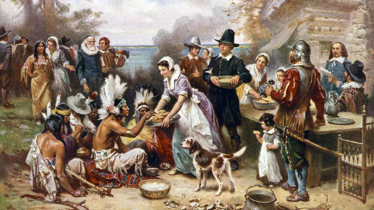 painting first thanksgiving