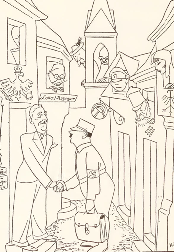 papen and hitler cartoon weimar republic