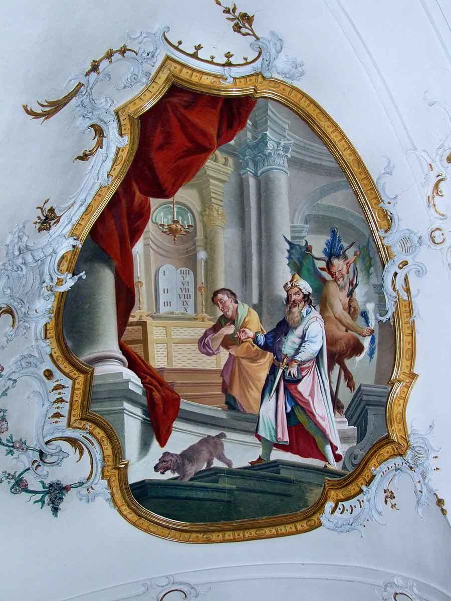 pharisee and tax collector fresco