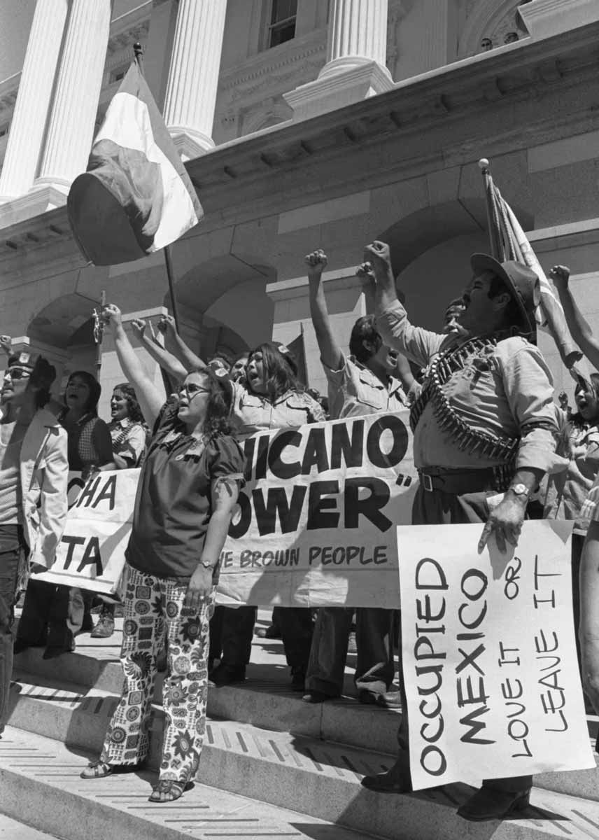 photo of mexican americans in rally