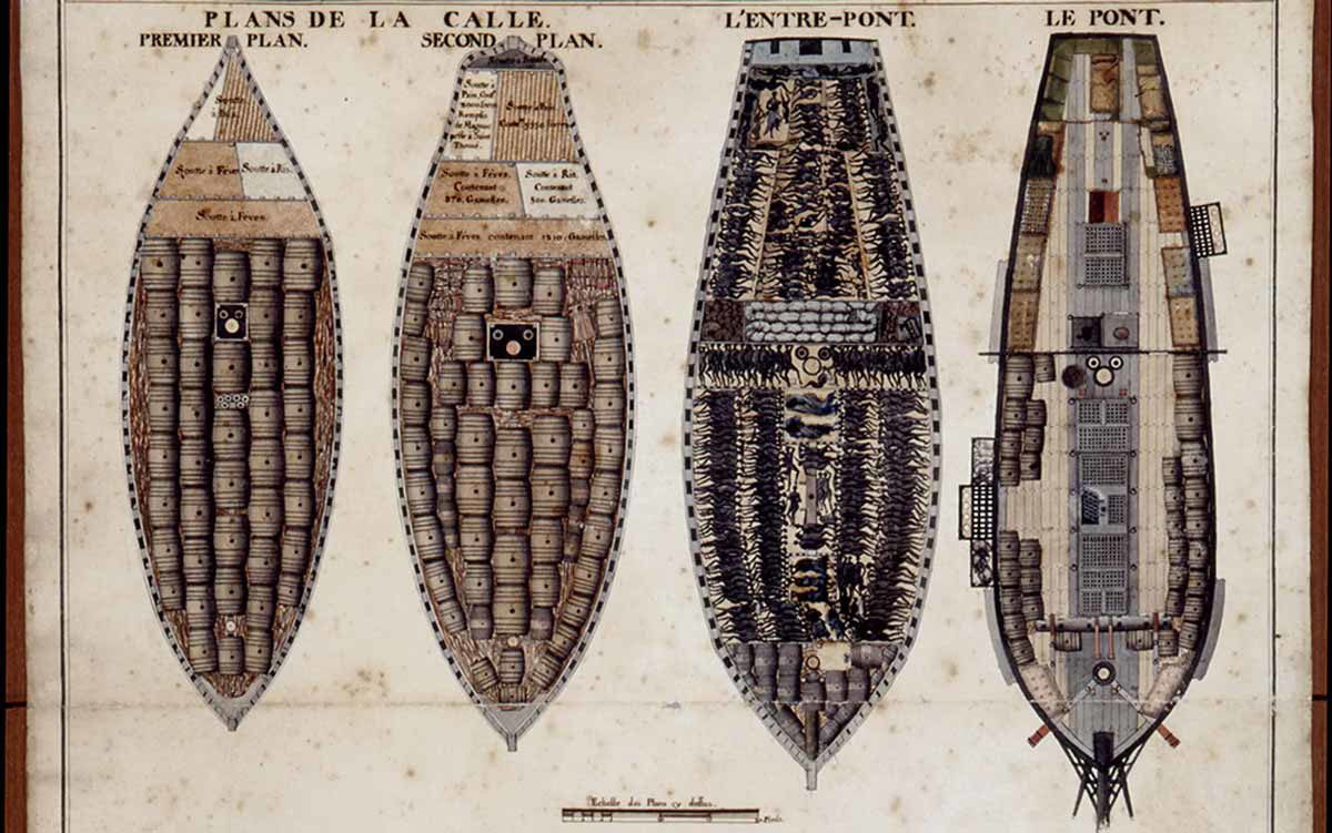 plan french slave ship