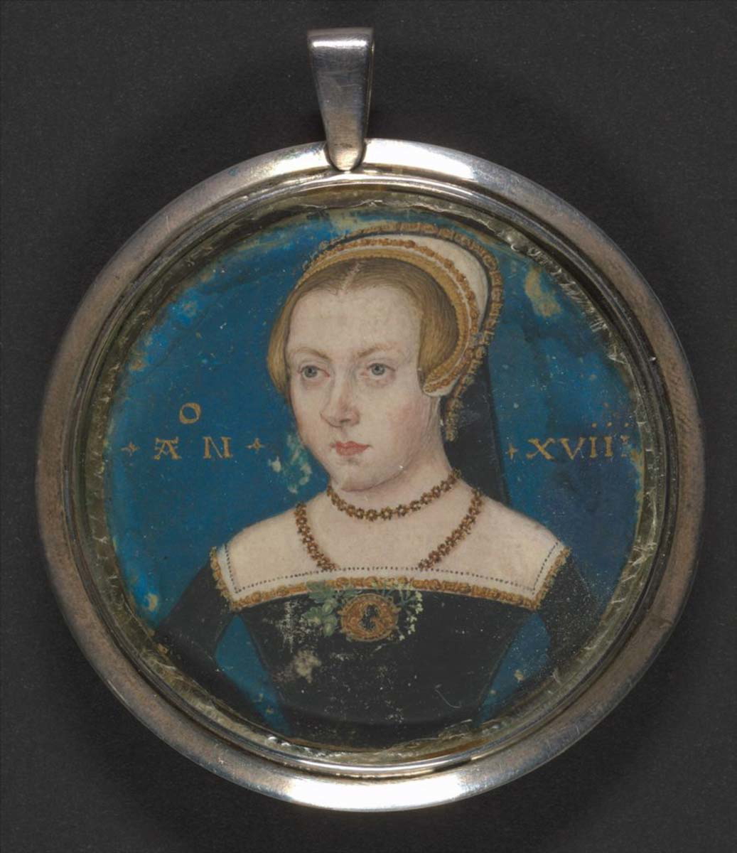 portrait of unknown lady lucas horenbout 1535