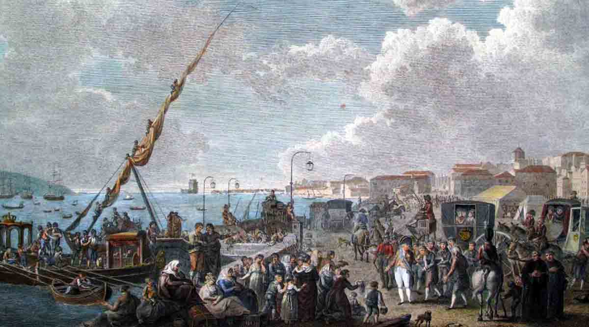 portuguese royal family depart to brazil