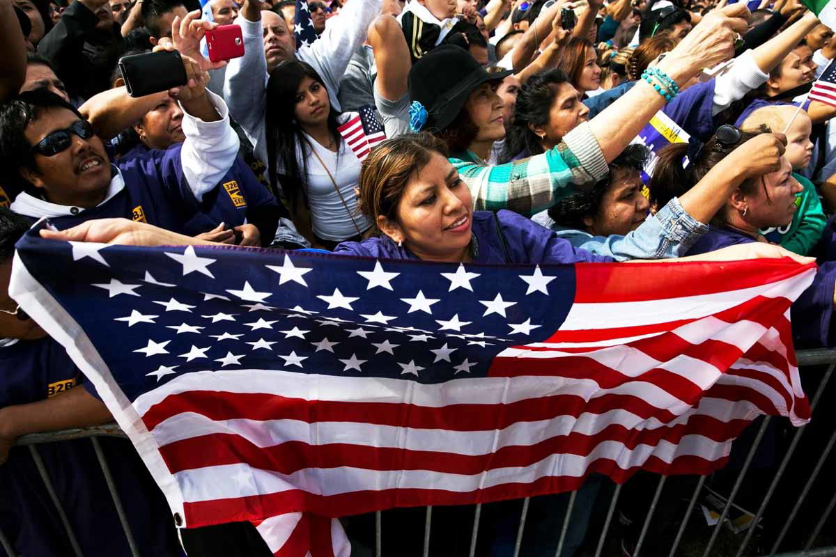 protester in support of immigration reform