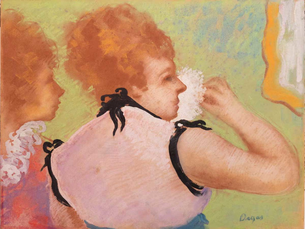 Éloge du Maquillage by Edgar Degas, 1876