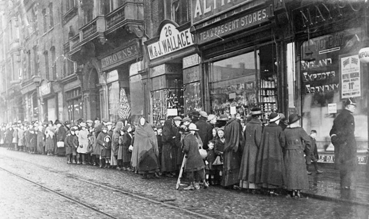 queue food world war i