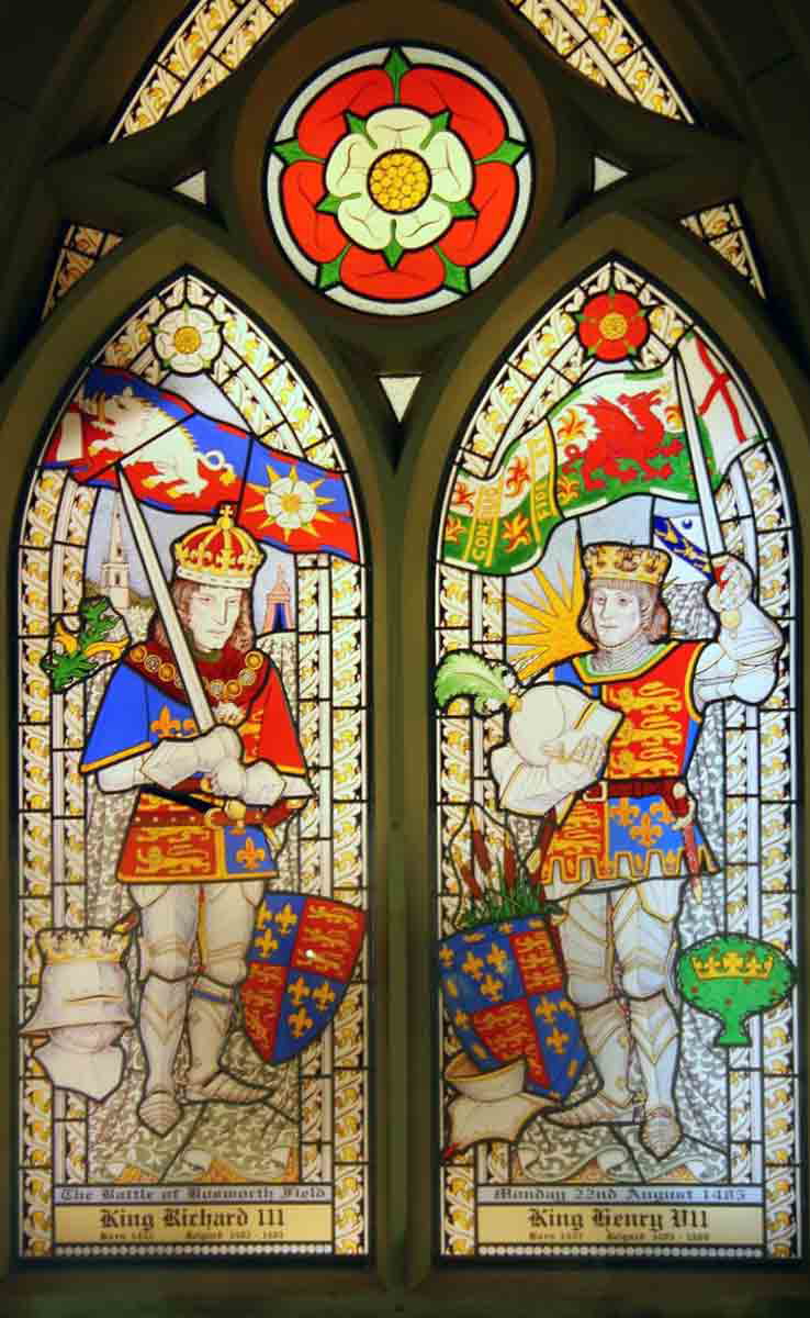richard iii and henry viii stained glass