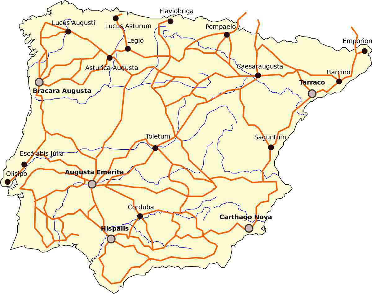 roman roads hispania ancient lisbon