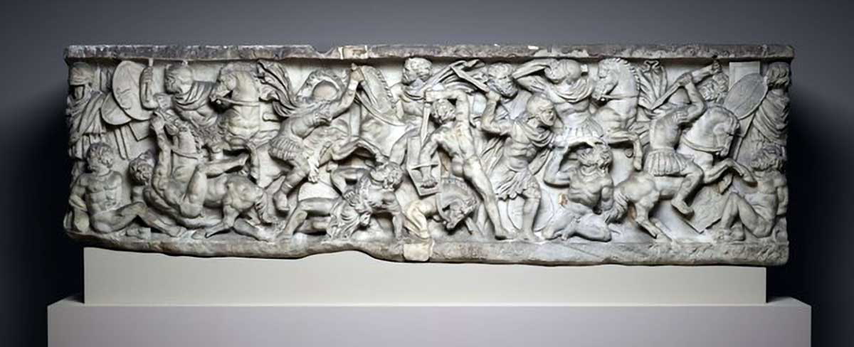romans celts battle sarcophagus