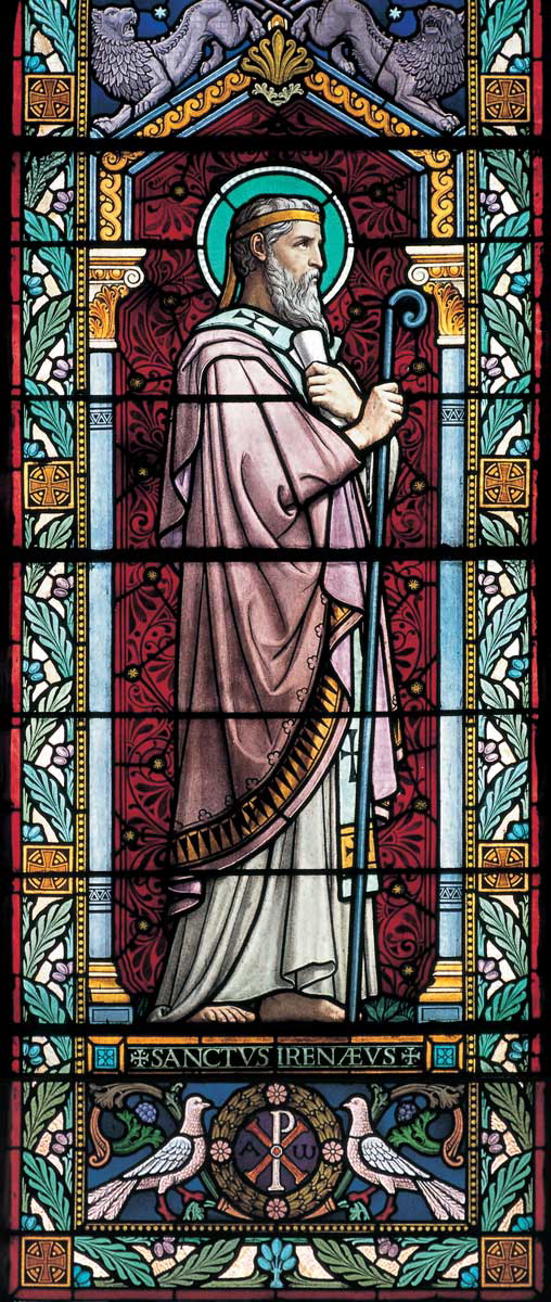 saint irenaeus stained glass