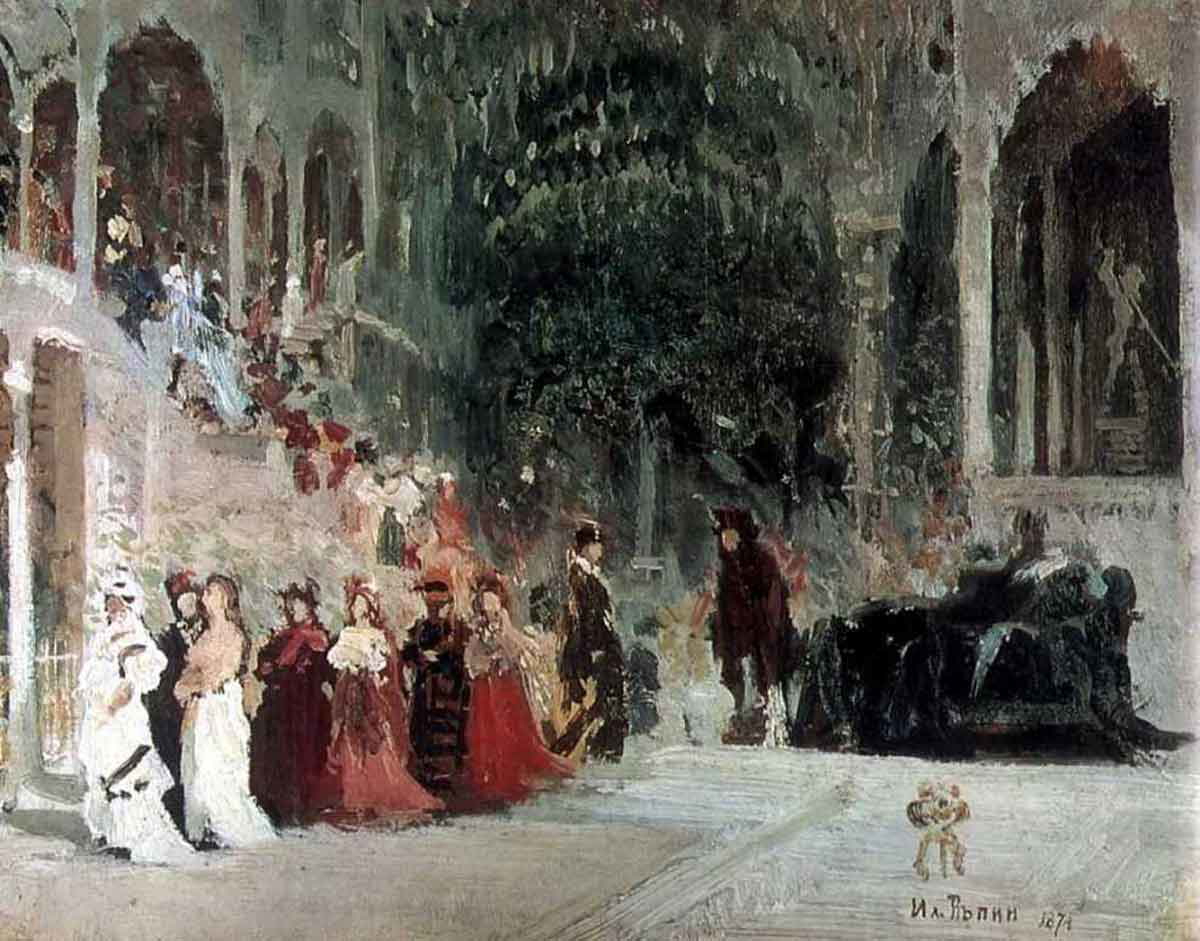 scene from ballet ilya repin wikiart