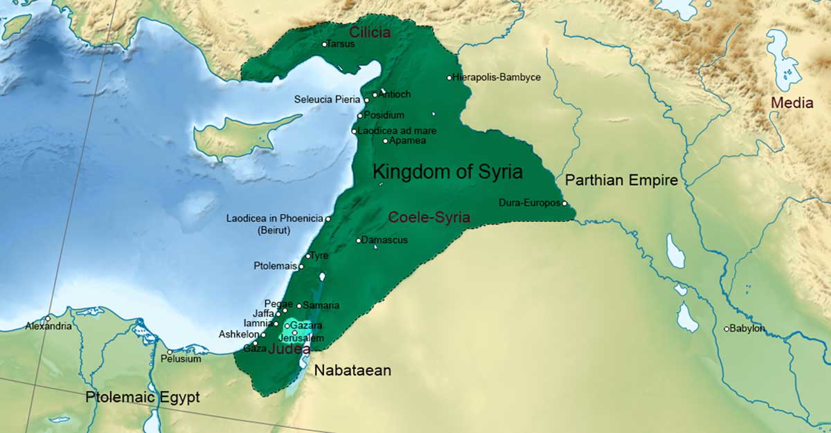 seleucid syria map servile wars