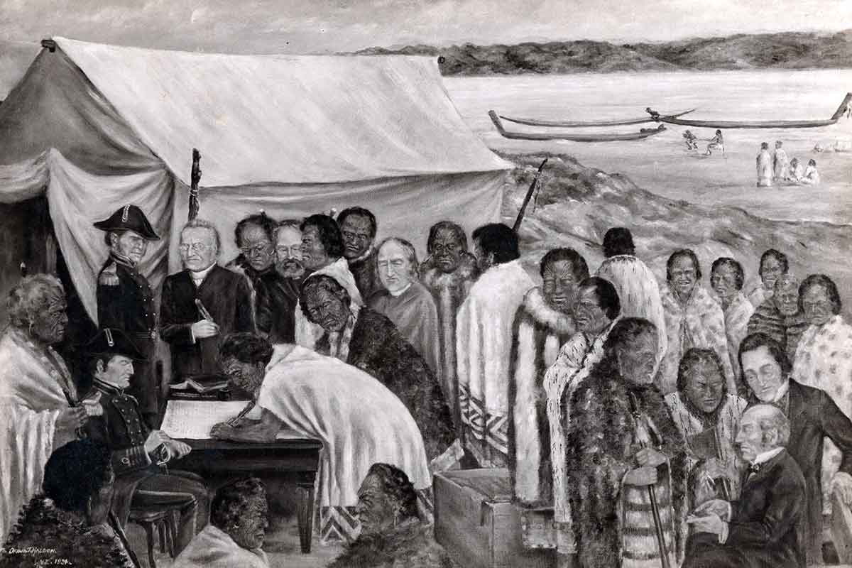 signing treaty waitangi