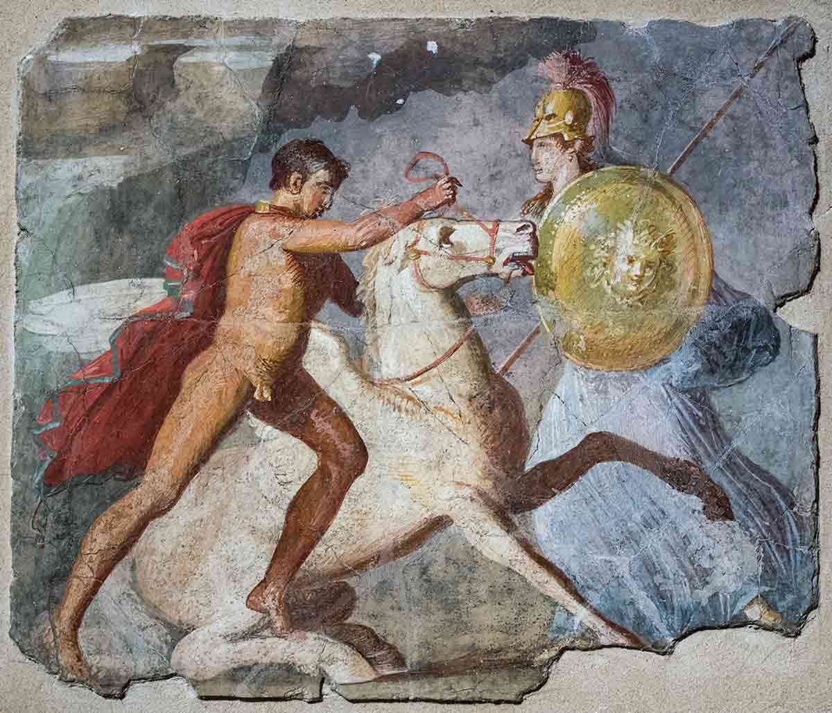 sosnovskiy bellerophon pegasus athena photograph fresco