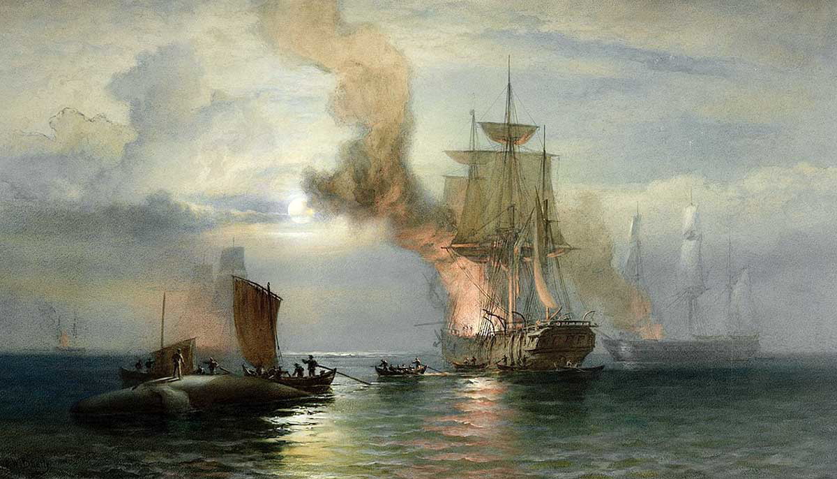 south sea whalers painting