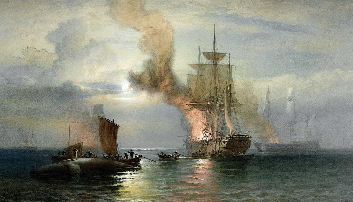 south sea whalers painting