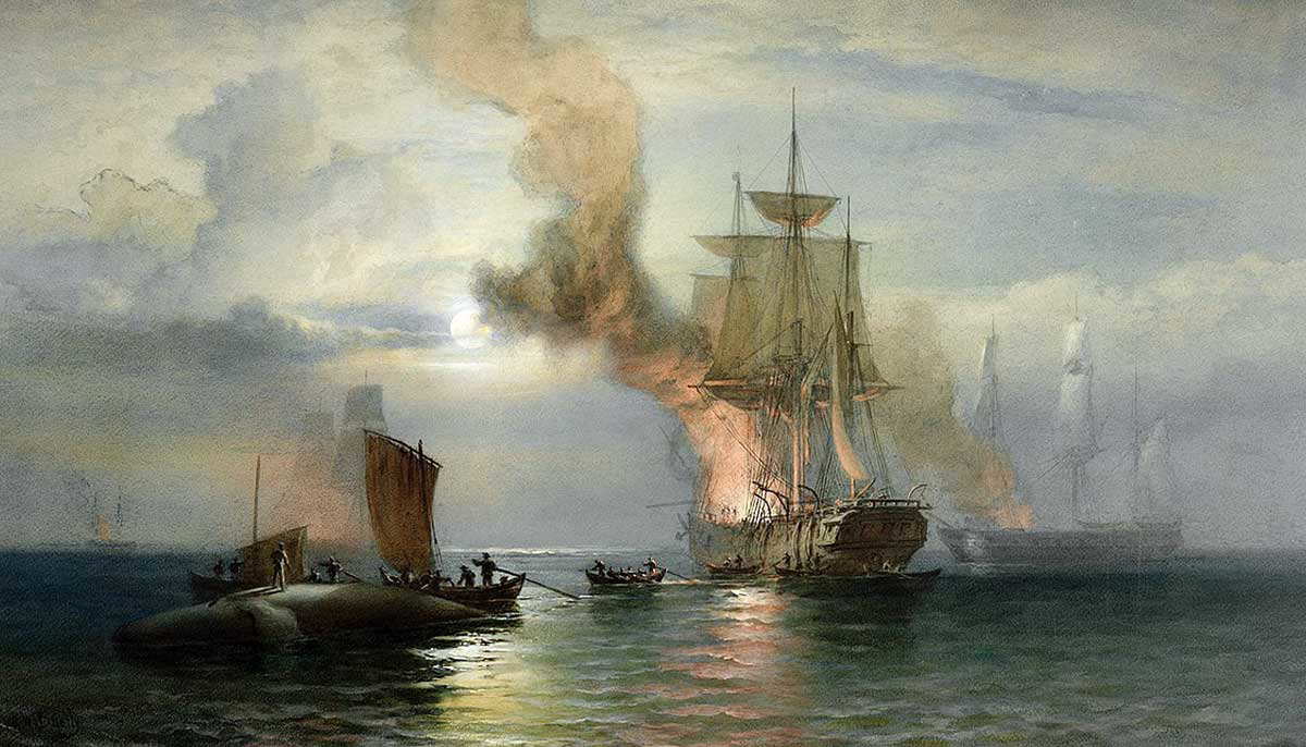 south sea whalers painting
