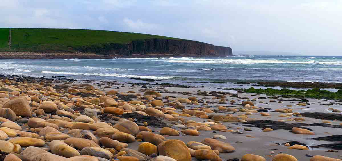 stony shore orkney islands