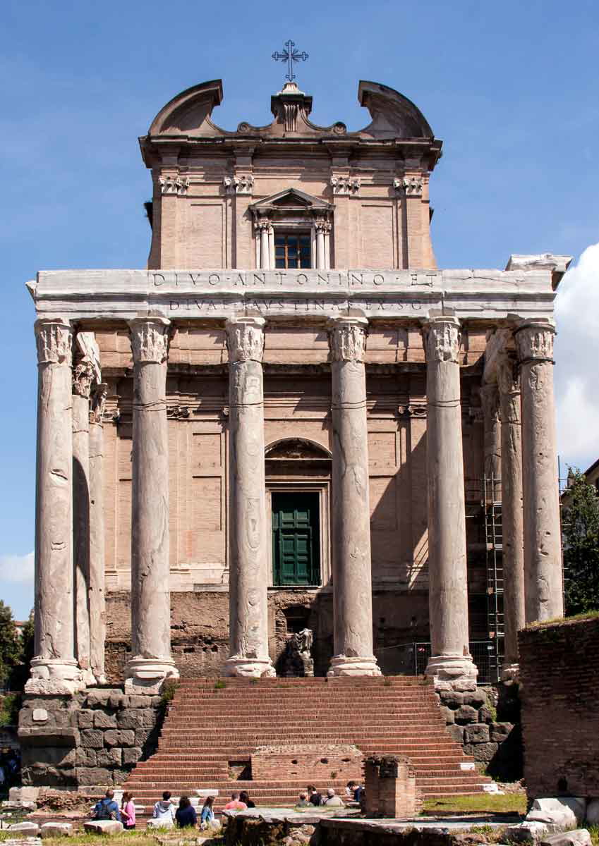 temple antoninus pius faustina roman forum