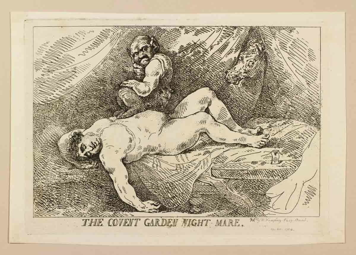 thomas rowlandson covent garden nightmare etching 1784