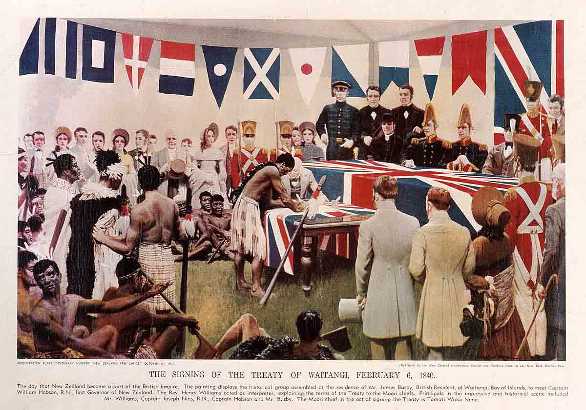 treaty waitangi painting