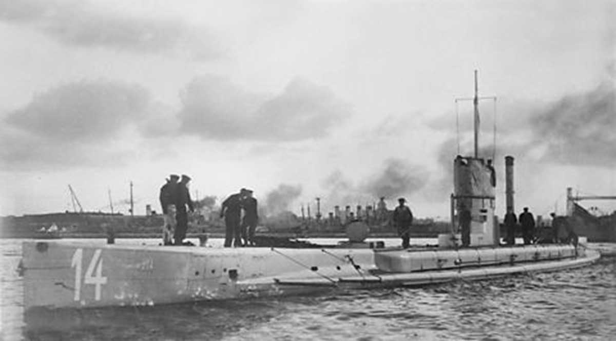 u 14 heligoland harbor 1914