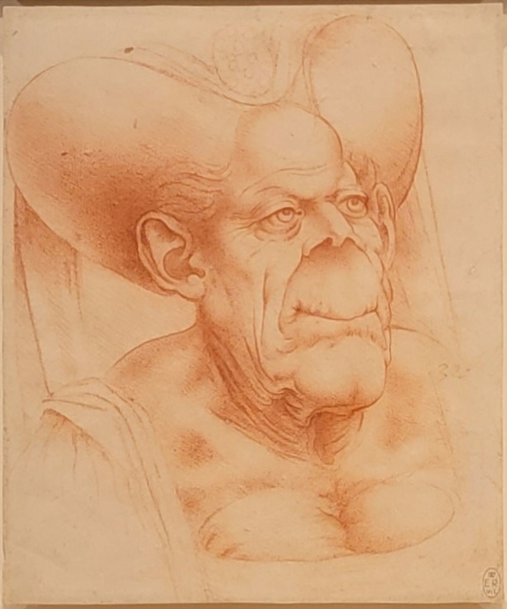 ugly duchess grotesque head leonardo da vinci 1480