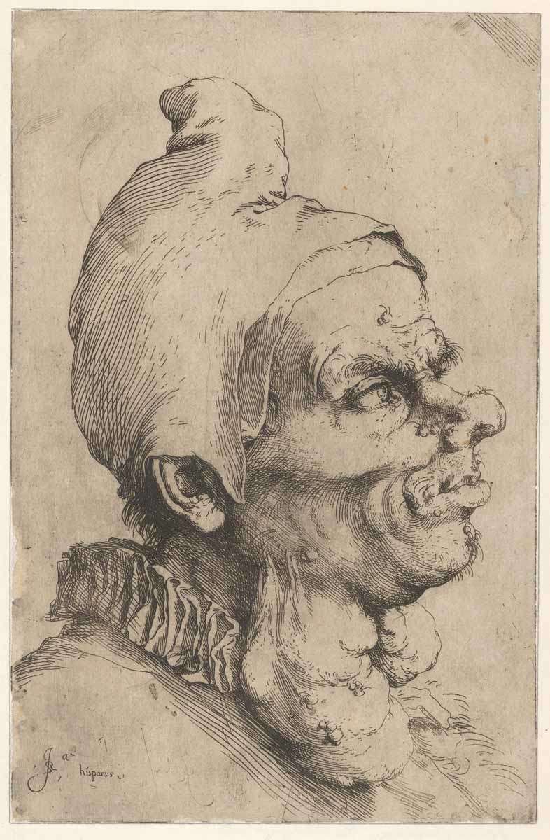 ugly duchess grotesque head spagnoletto 1622