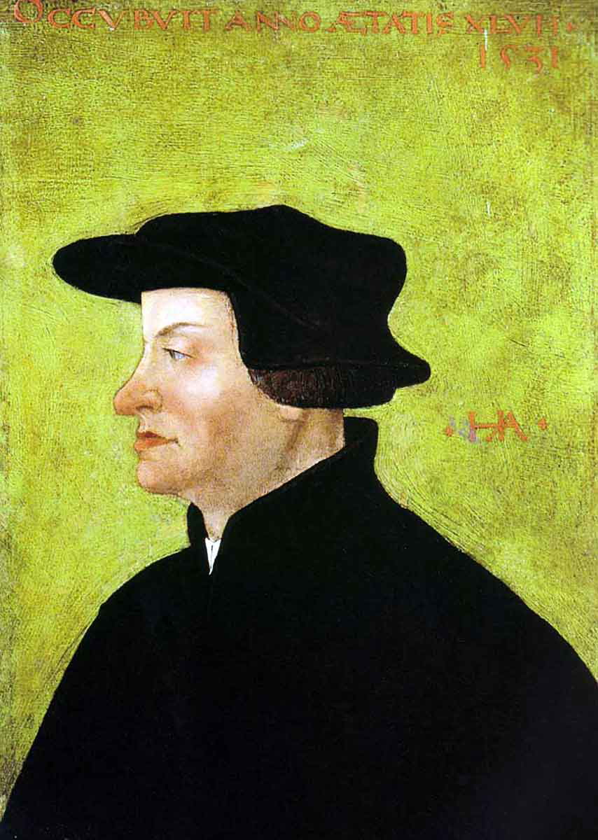 ulrich zwingli green backdrop