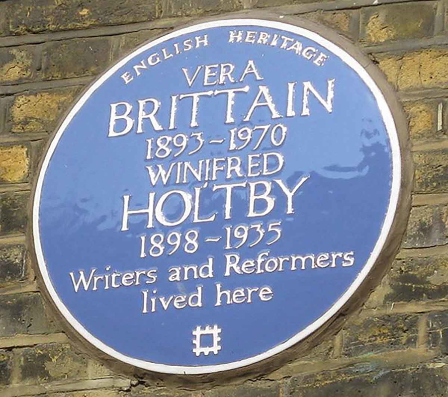 vera brittain blue plaque london