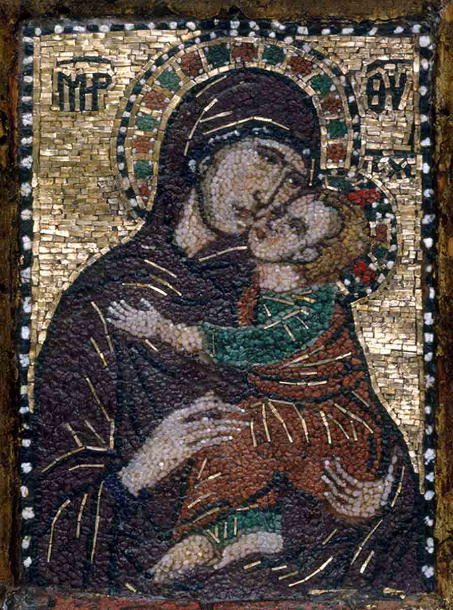 virigin mary and child icon