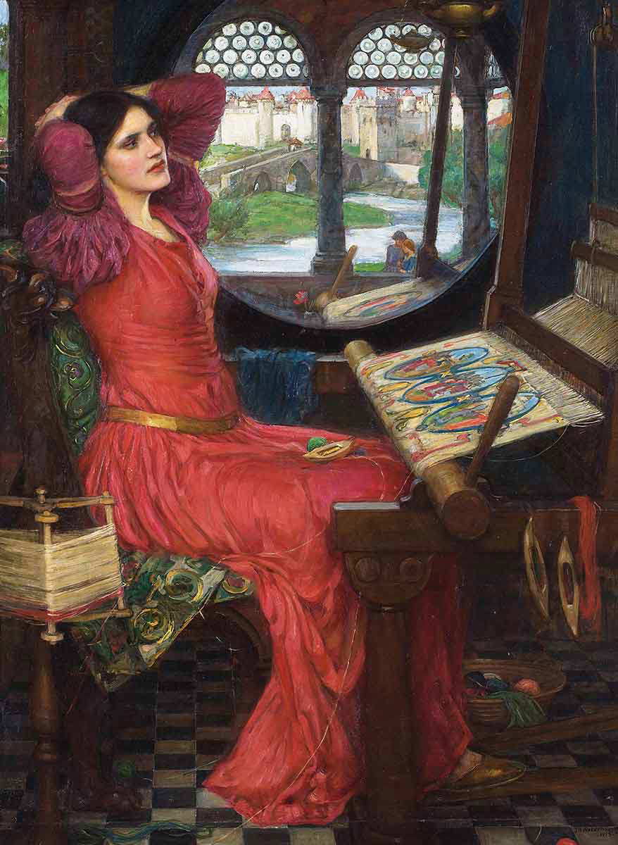 waterhouse sick shadows lady shalot painting