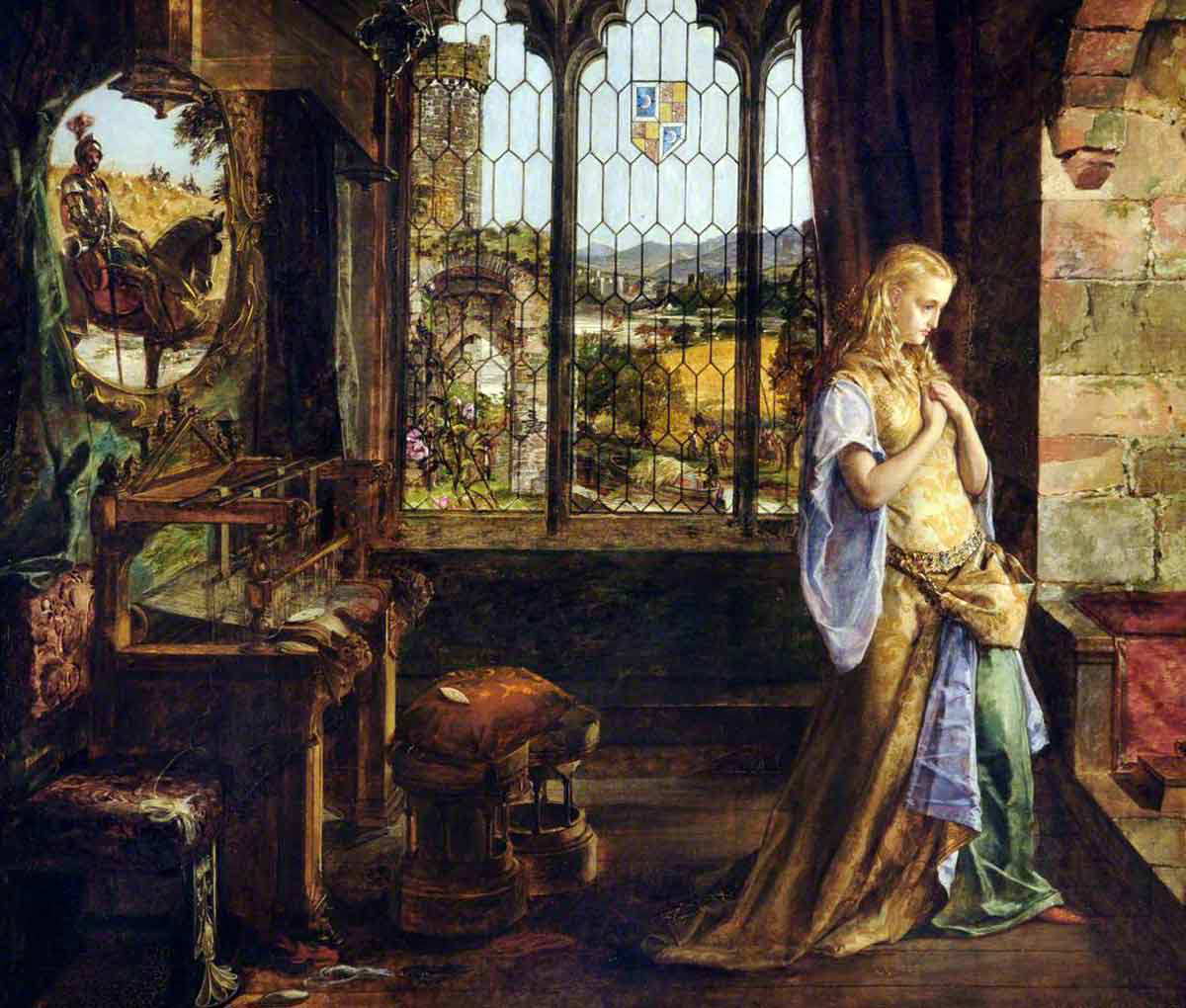 william maw egley lady shalott painting