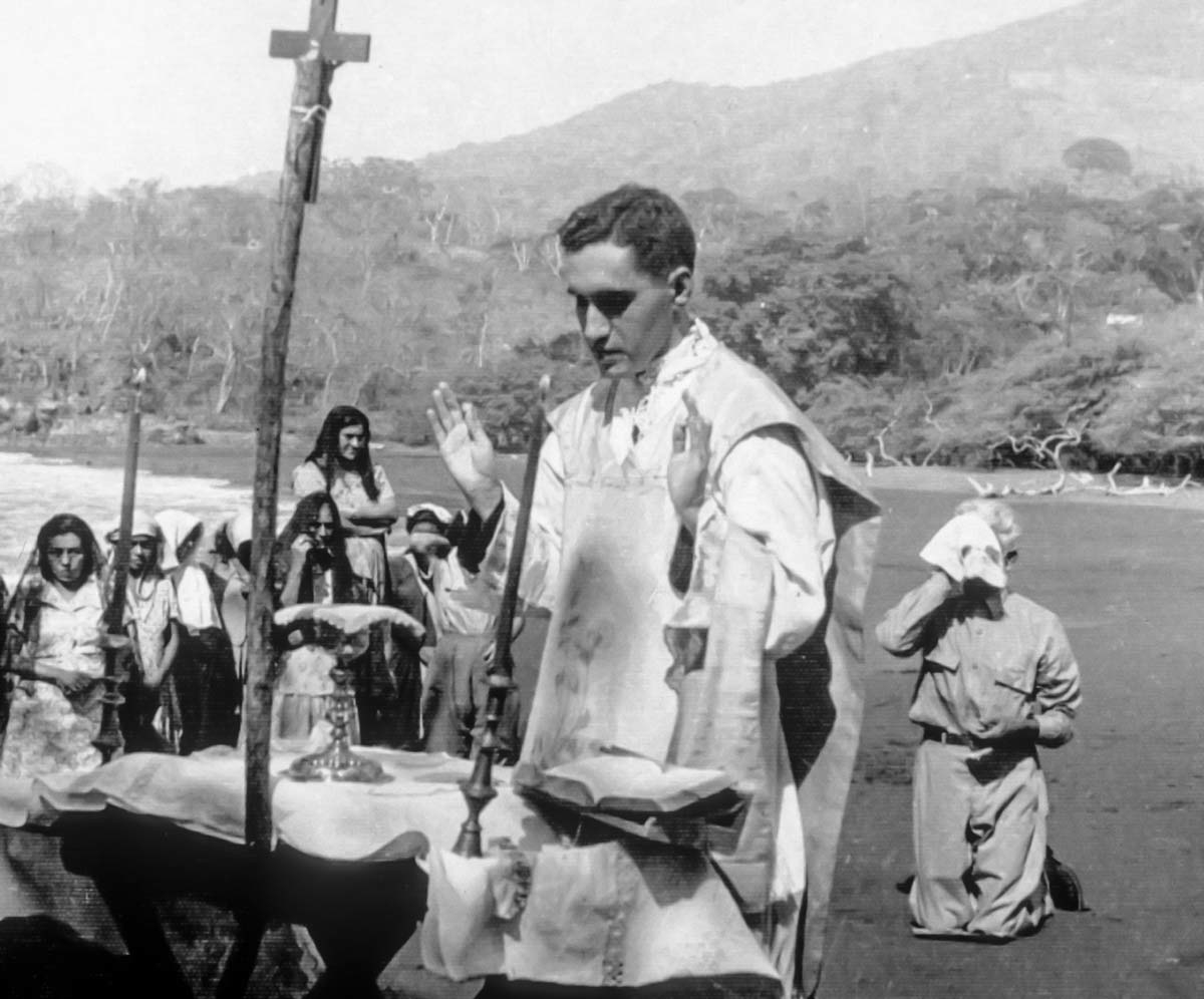 young romero celebrating mass