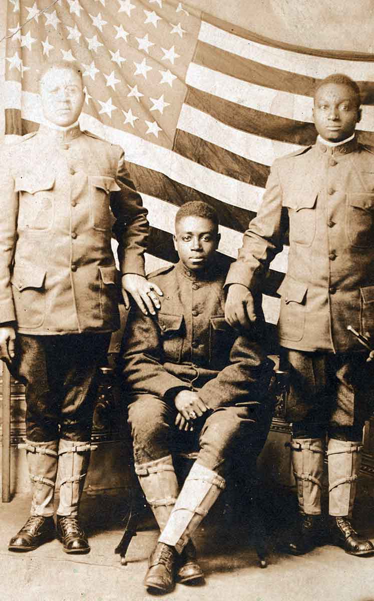 20th century america african american men served 1918