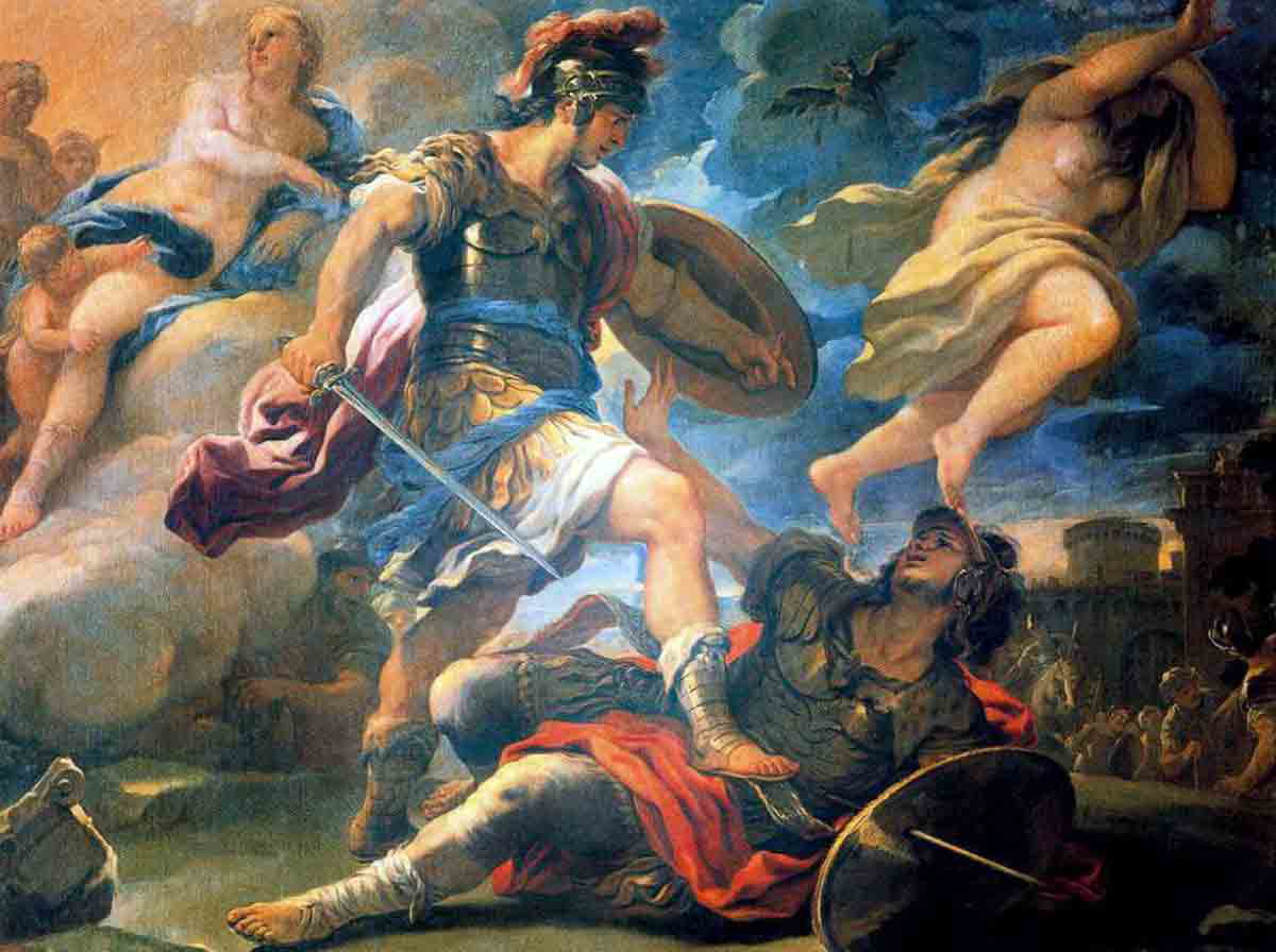 Aeneas Turnus painting