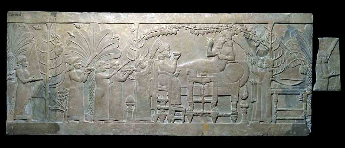 Ashurbanipal garden scene