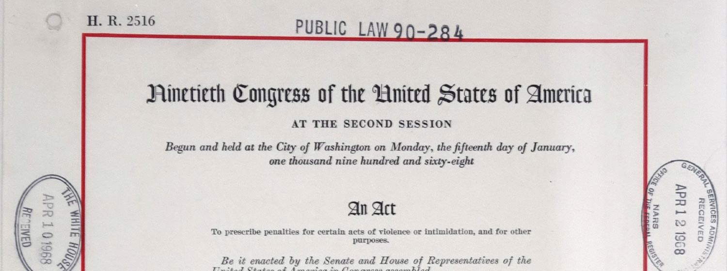 Civil Rights Act of 1968 anti riot