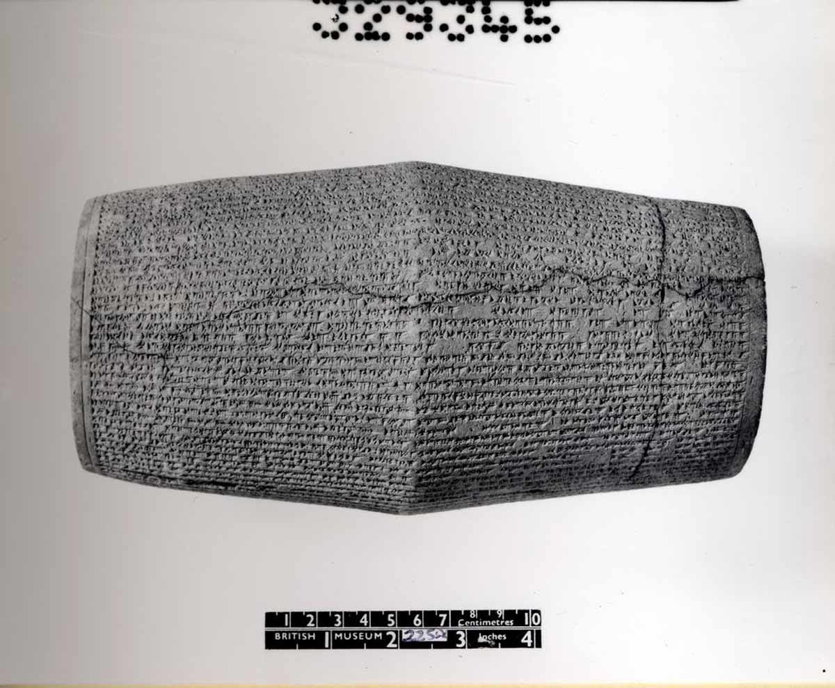Clay cyclinder Sennacherib